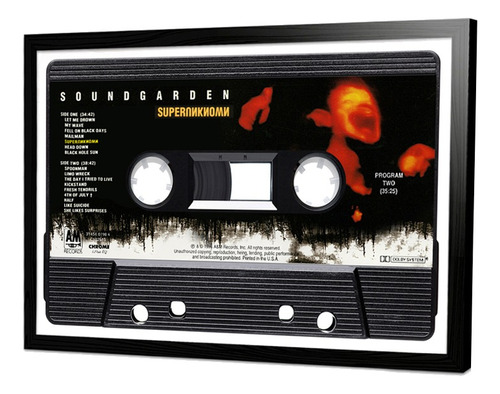 Cuadro Soundgarden Cassette Superunknown Poster 50x70