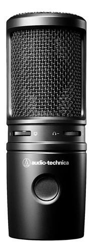 Micrófono Usb De Condensador Cardioide At2020usb-x Audio Tec Color Negro