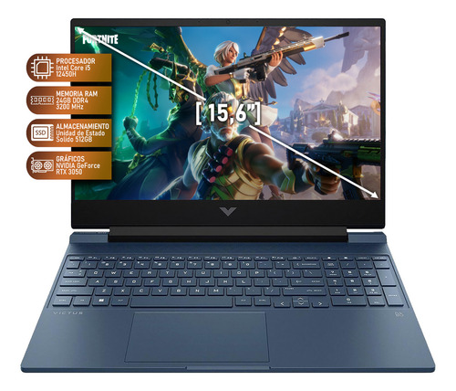 Laptop Gamer HP Victus NVIDIA GeForce RTX 3050 Intel Core i5 24GB RAM 512GB SSD Windows 11 Home Control MSI