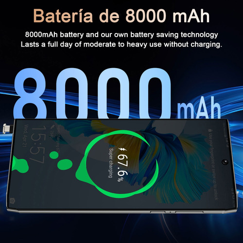 Smartphones S24 Celular Doble Sim 16gb Ram 512gb Rom Pantalla 7.3'' Batería 8000mah Cámara 108mp