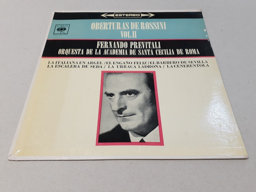 Oberturas De Rossini Vol. Ii, Fernando Previtali - Lp 8.5/10