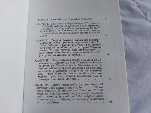 Jerusalen Libertada - Torcuato Tasso - Editorial Iberia 1965 (Usado)