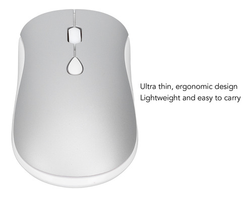 Slim Silent Mouse Óptico Portátil Inalámbrico De 2,4 G De 3