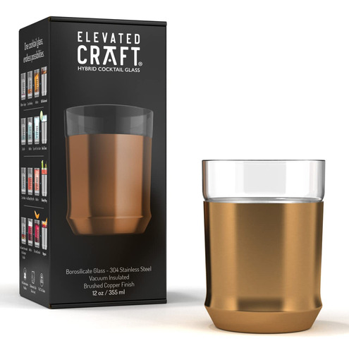 Elevated Craft Vaso Hibrido De Coctel Con Base De Acero Aisl