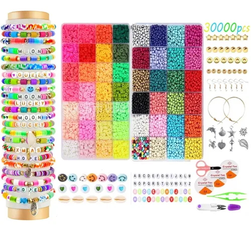 comprar Set Bricolaje De Cuentas Kit Para Hacer Pulseras 30000pcs