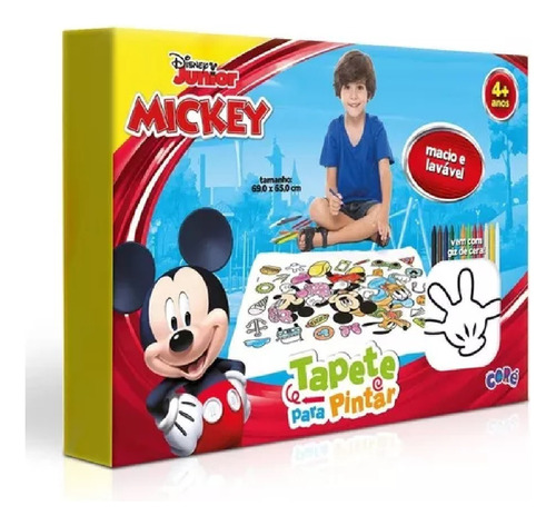 Tapete Para Pintar Core Mickey Mouse 69x65cm Toyster 2551