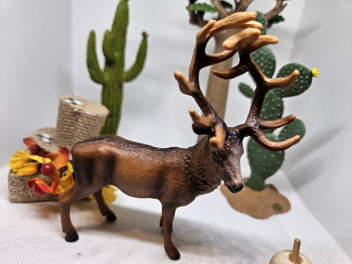 Figura De Venado Cievo Juguete  Colección Plástico 