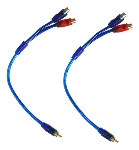 Cable Tipo Ye 1 Macho Rca 2 Hembra Rca Audio Car Y Video 