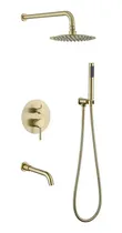 Comprar Mezcladora Para Ducha Y Tina Dorado Redondo Mt304- 010d307