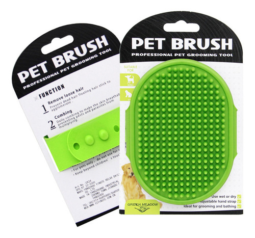..cepillo De Baño Verde For Mascotas, Cepillo De Limpieza P