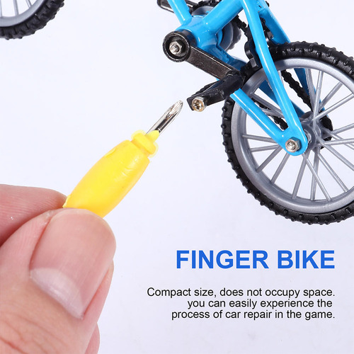 2 Juegos De Minibicicleta De Dedo Modelo Finger Bike De Alea