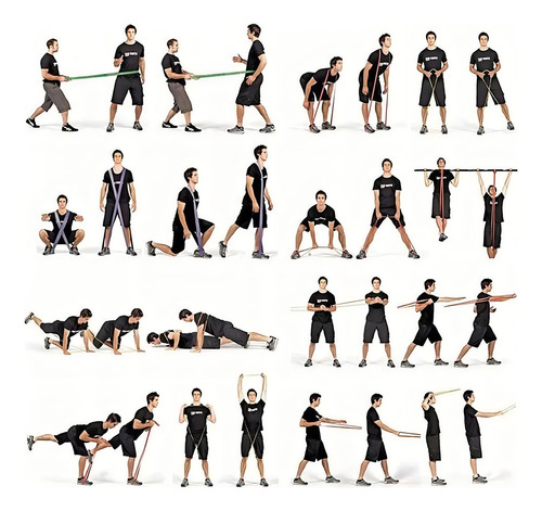 Ligas Resistencia Pull Ups Bandas De Ejercicio 35-85 Libras