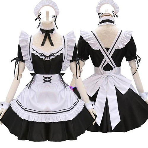 Disfraz De Sirvienta Para Mujer, Vestido Largo De Anime | Cuotas sin interés Disfraz De Sirvienta Para Mujer, Vestido Largo De Anime | Cuotas sin interés