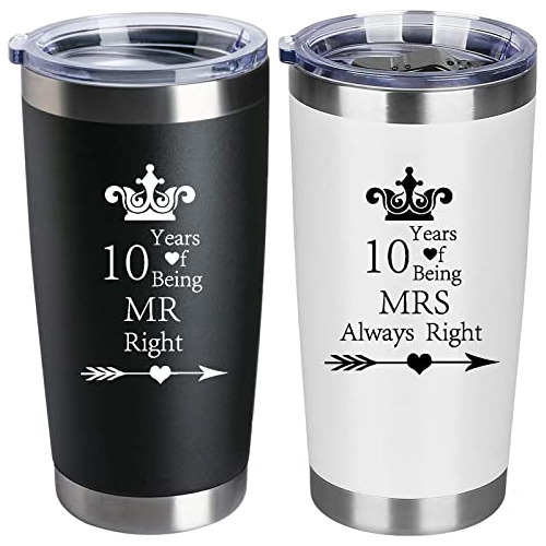 Juego De 2 Vasos Térmicos De 10º Aniversario De Compr...