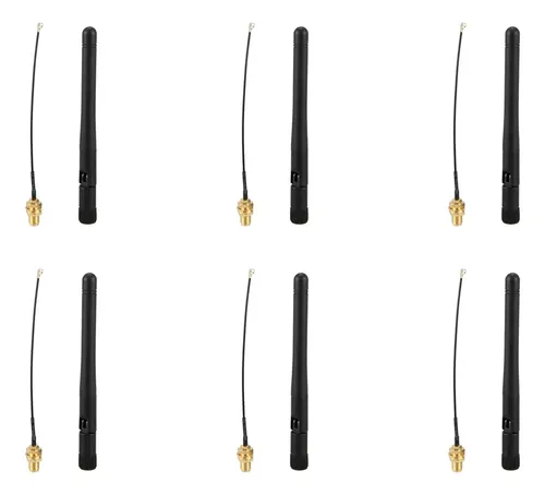 Lot De 10 Antennes 433 MHz 5dBi RP-SMA - Étancksporthe IPX Vers SMA - Pour Réseaux LoRa GSM