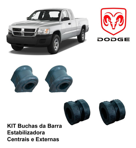 Kit Buchas Da Barra Centrais + Externas Dodge Dakota 1998