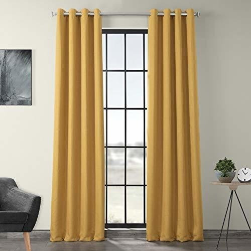 Hpd Half Price Drapes Boch-ln18518-108-gr - Cortina De Lino