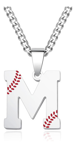 Btysun Collares De Béisbol Para Niños Cadenas S Iniciales De