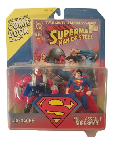 Massacre Vs Superman Man Of Steel Kenner Vintage Comic Pack