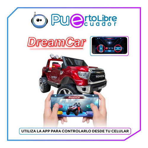 Liquidacion Carro Grande Bateria 2 Niños Toyota + Luces