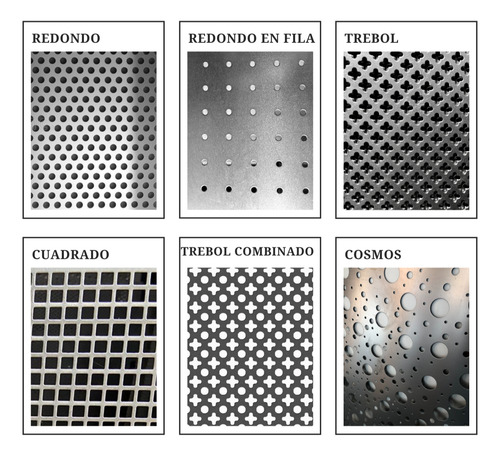 Chapa Perforada Redondo 4mm / 1,22 X2,44mts / Espesor 1,6mm