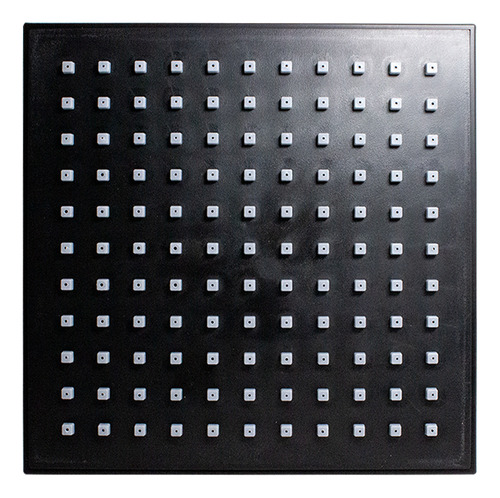 Regadera Cuadrada Ducha Lluvia Abs 19cm Antisarro Negro Mate