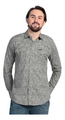 Camisa Moderna Manga Larga Wrangler Hombre 607