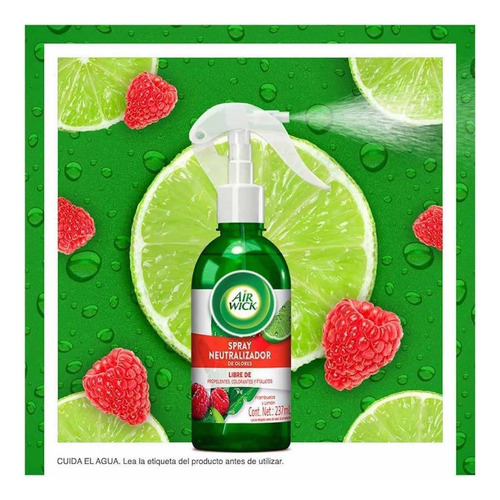 Spray Neutralizador De Olores Air Wick Frambuesa Y Limón