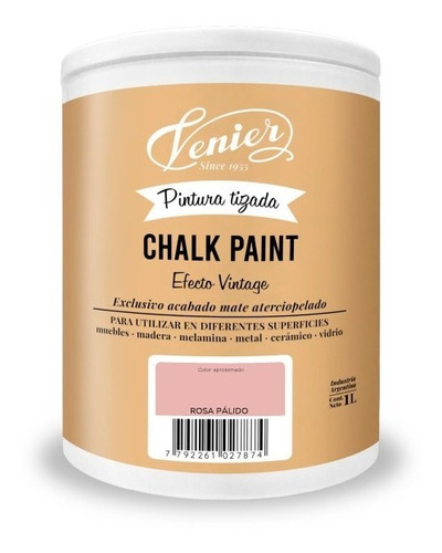 Chalk Paint Venier Tizada Colores 1 Litro Pintura Vintage