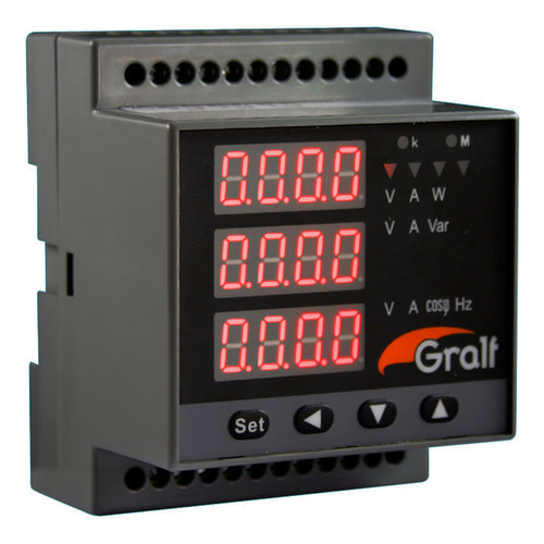 Analizador De Red Trifasico Gralf Gf-1000m Medidor Consumo