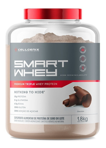 Smart Whey Triple Whey Cellgenix 1814g Chocolate