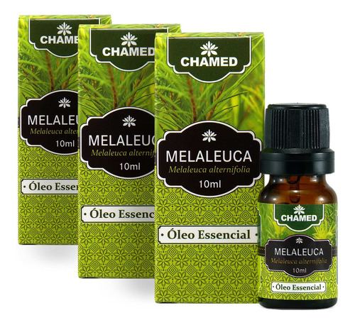 Kit 3 Óleo Essencial De Melaleuca Alternifolia Tea Tree 10ml