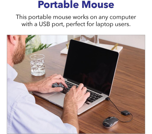 Ratón Óptico Mini Usb-a Con Cable Para Computadora Verbatim