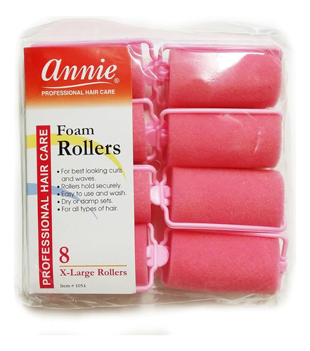 Rodillos De Cojín De Espuma Annie Classic # 1054, 8 Unidades