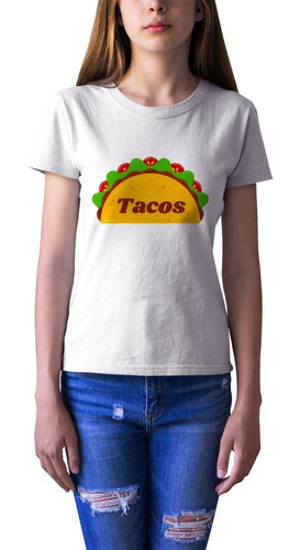 Playera Infantil Mexicana De Comida Tipica De 2 A 10 Años 