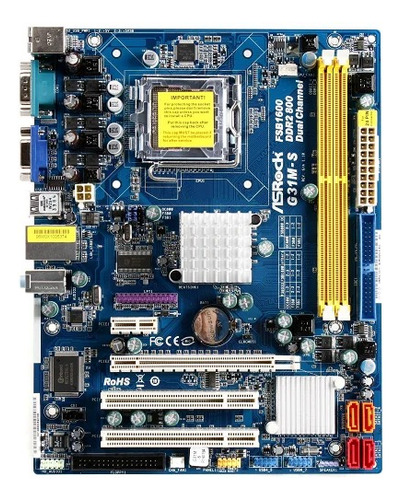 Motherboard G31 Socket 775 + 4gb Ddr2 + Dual Core + Fan