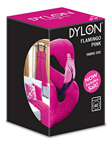 Tinte Para Tela - Dylon Flamingo Pink Machine Dye 350g Inclu