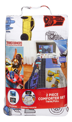 Edredón Reversible Transformers Set De 2 Piezas