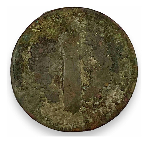 Moneda De Francia De 2 Soles Cobre Rey Luís Xvi Año 1793 (Usado)