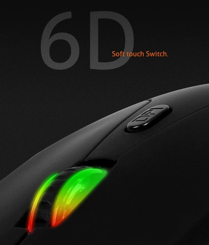 Imagen 6 de 8 de Mouse Gamer Gaming Rgb Usb Pc Notebook Ps4 Meetion Gm 21