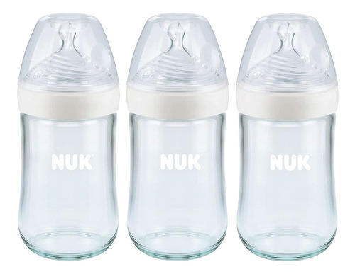 Nuk Simply Nautral Botella De Vidrio Para Bebe, Transparent