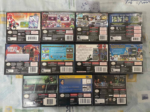 Lote De Cajas Y Manuales Nintendo Ds Mario, Naruto, Etc. (Usado)