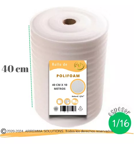 3 Rollos Espuma Polietileno Para Empaque Multiusos 66cm X 5m – Plasticos  Uribell