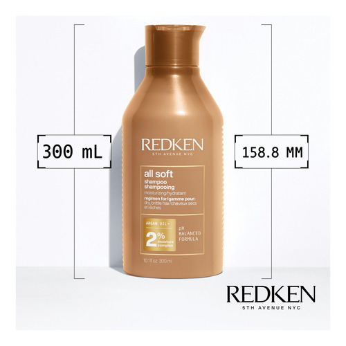 Redken All Soft - Shampoo 300ml Beleza Na Web