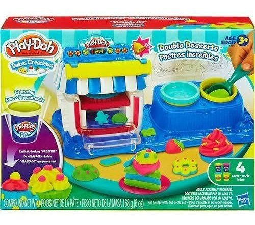 Play Doh Sobremesas Duplas A5013 -1 Hasbro Massa De Modelar