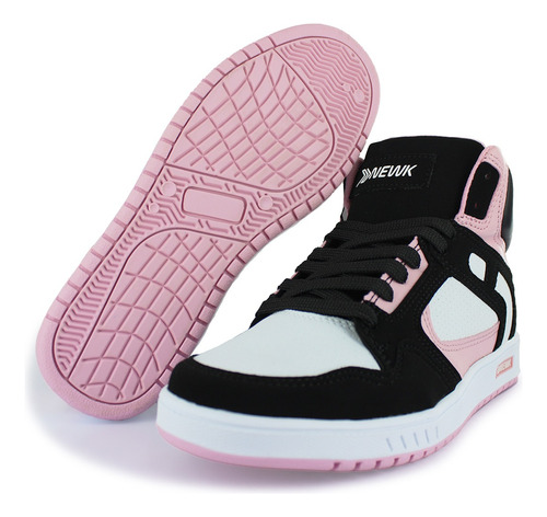 Tenis Newk Unisex Linea Firme Color Rosa Blanco