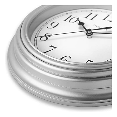Reloj De Pared Redondo Con Movimiento De Cuarzo, Diseño Anal