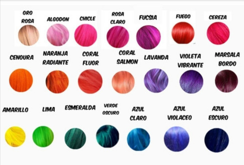 Imagen 1 de 8 de Coloración Tinta Fantasía Cabello  Kestrel 3 Unidades Envíos