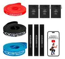 Comprar Kit De Movilidad 3 Ligas Bandas Resistencia Crossfit Pull Ups Con 3 Mini Bandas Bolsas Video Tutoriales Ejercicio Pierna