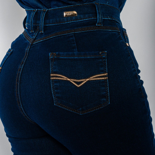 Pantalon Vaquerocorte Recto De Mujer Talla 7 Y 9